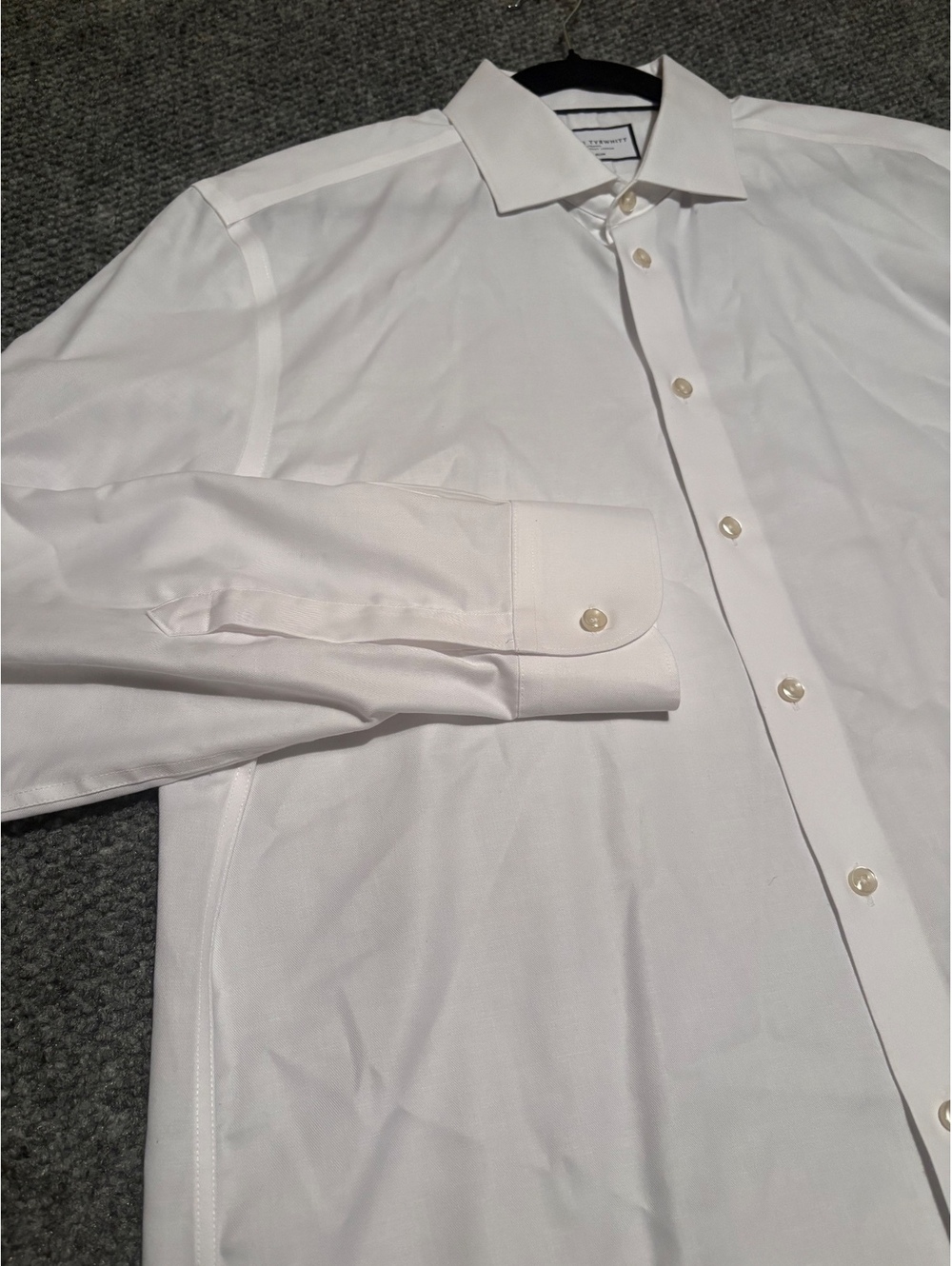 Charles Tyrwhitt Slim Fit Non-Iron White Long Sleeve Dress Shirt 17/35